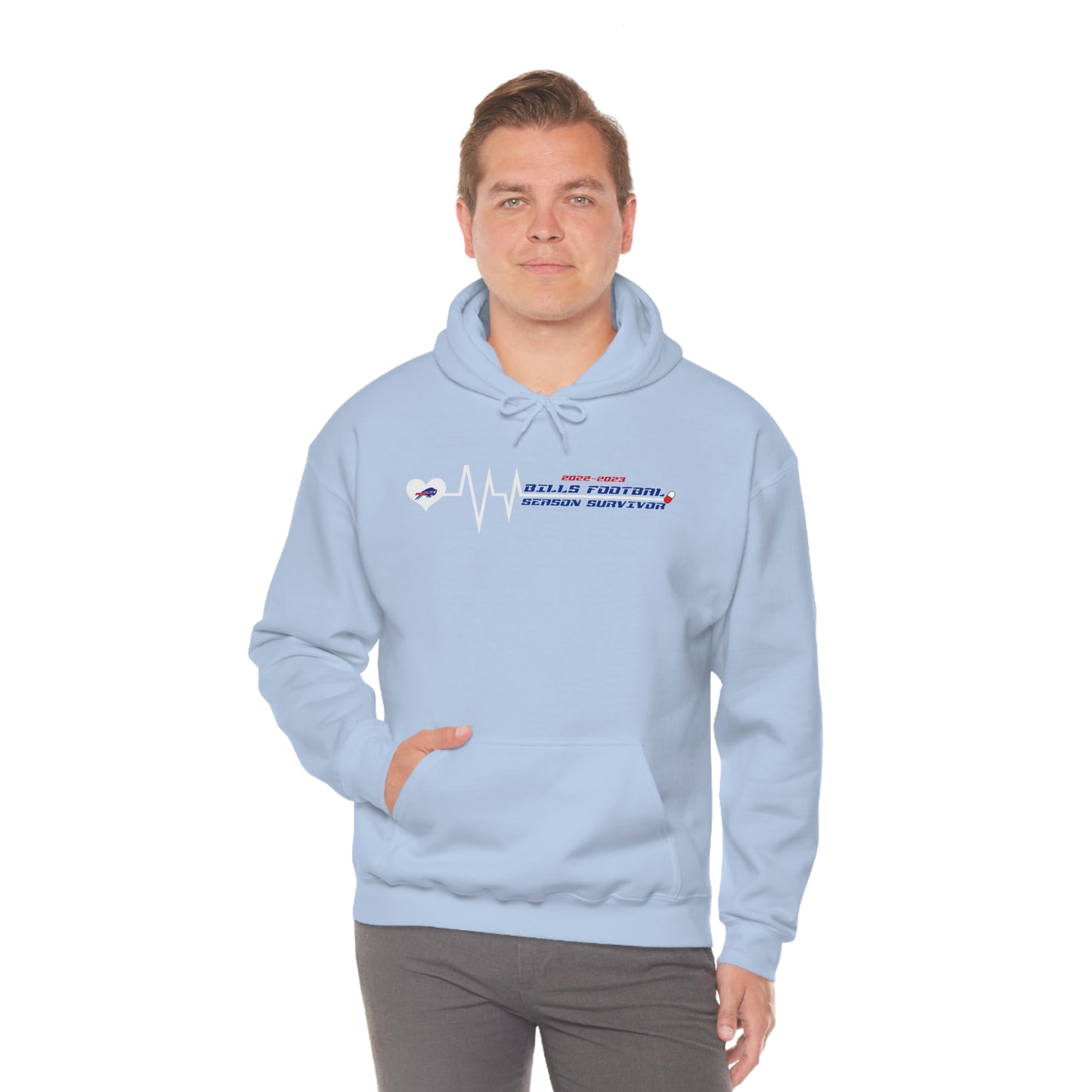 2022-2023 Buffalo Bills Football Season Survivor Bills Mafia Football Hooded Sweatshirt