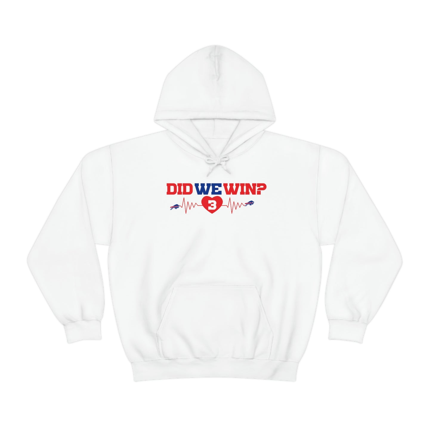 Did We Win? #3 Heartbeat Damar Hamlin Support Hooded Sweatshirt