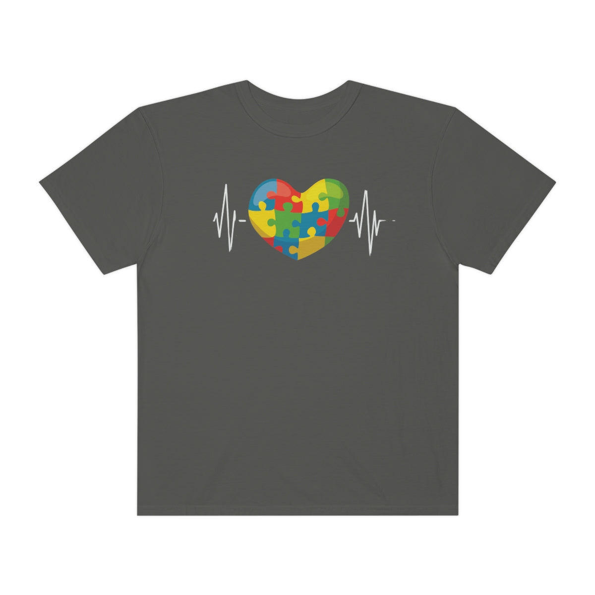 Cute Rainbow Heartbeat Autism Awareness Tshirt