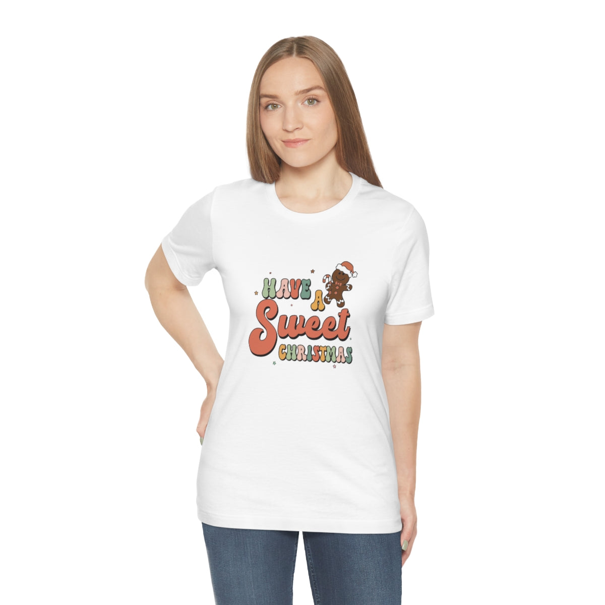 Have a Sweet Christmas Gingerbread Retro Tshirt