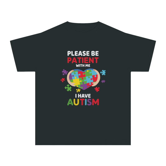 Please be Patient with Me I have Autism Youth Midweight Tshirt