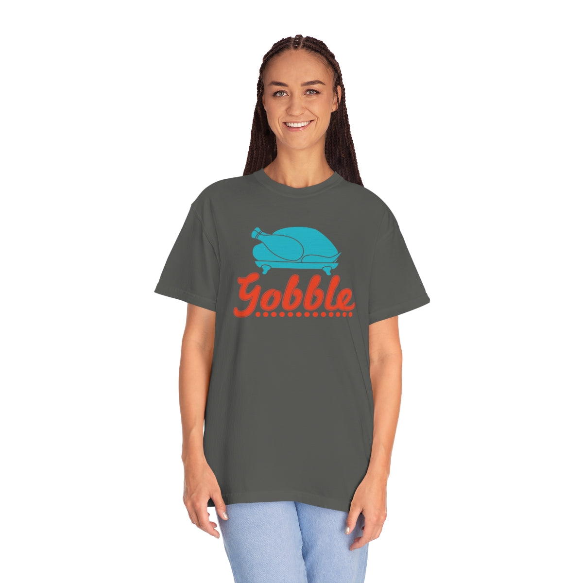 Gobble Turkey Thanksgiving Dinner Themed TShirt