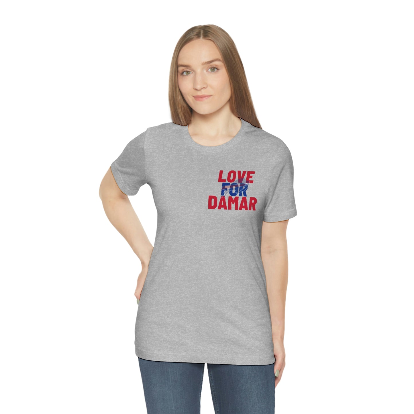 Love for Damar Hamlin Buffalo Bills Hamlin Strong Love for #3 Unisex Jersey Short Sleeve Tee