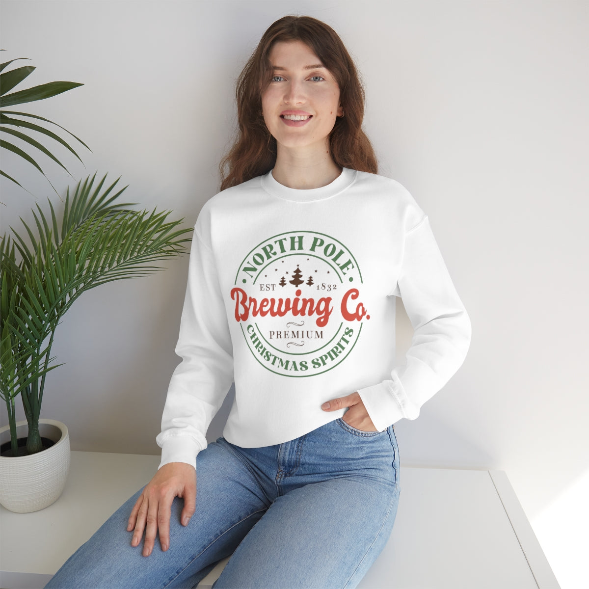 North Pole Brewing Company Christmas Spirits Retro Sweatshirt