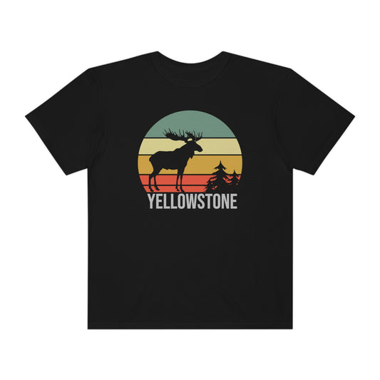 Retro Yellowstone Park Moose Tshirt