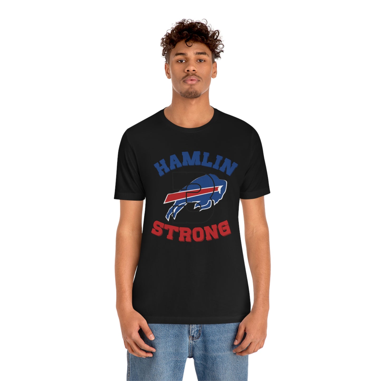 #3 Hamlin Strong Damar Hamlin Buffalo Bills Logo Hamlin Supporter Unisex Jersey Short Sleeve Tee