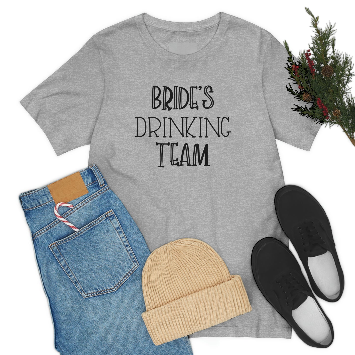 Bride's Drinking Team Bachelorette Bridal Bride to Be Short Sleeve Tshirt