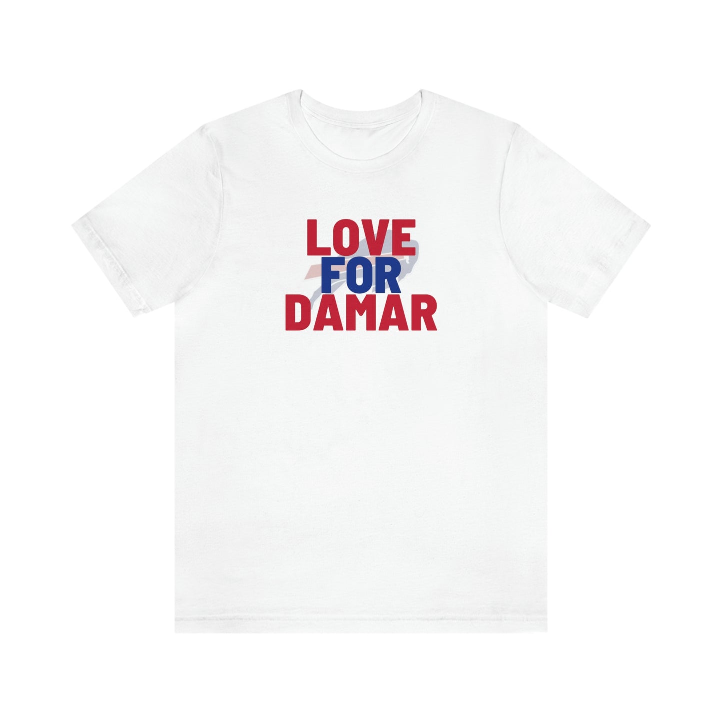 Love for Damar Buffalo Bills Logo #3 Damar Hamlin Supporter Unisex Jersey Short Sleeve Tee