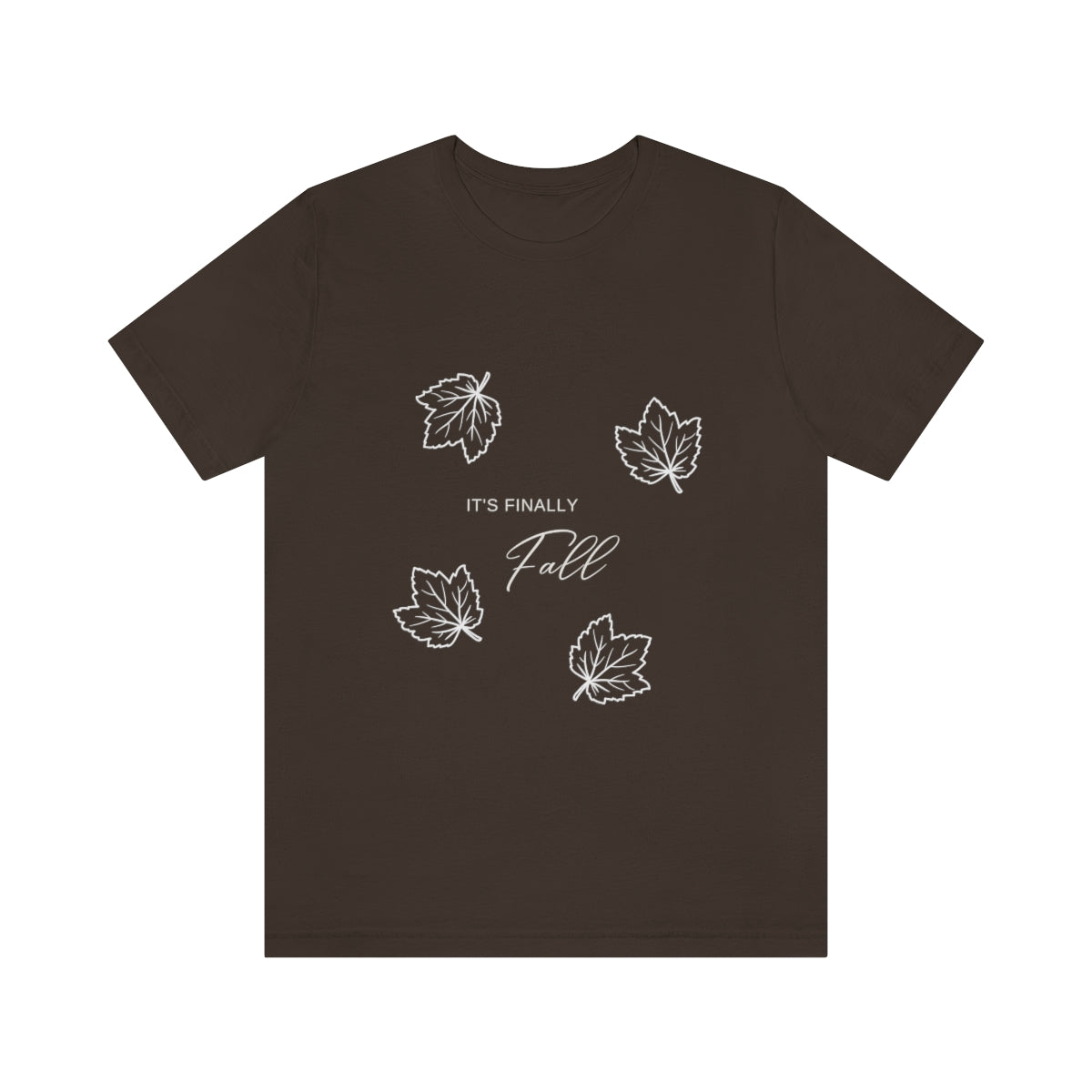 Finally Fall Design on Unisex Jersey Short Sleeve Tee