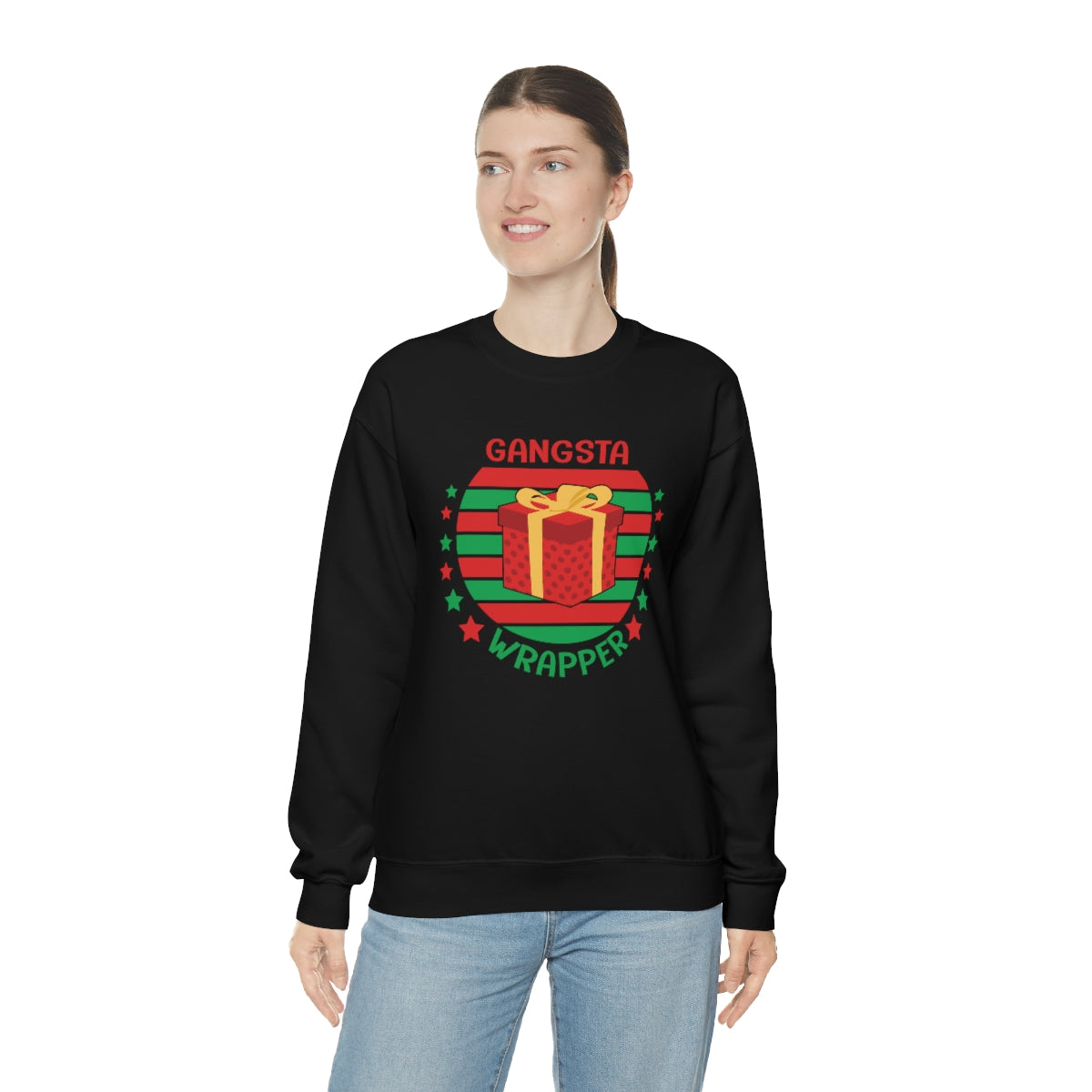 Gangsta Wrapper Cute Funny Christmas Sweatshirt