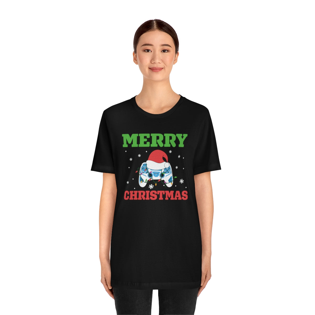 Video Game Controller Merry Christmas Holiday Tshirt