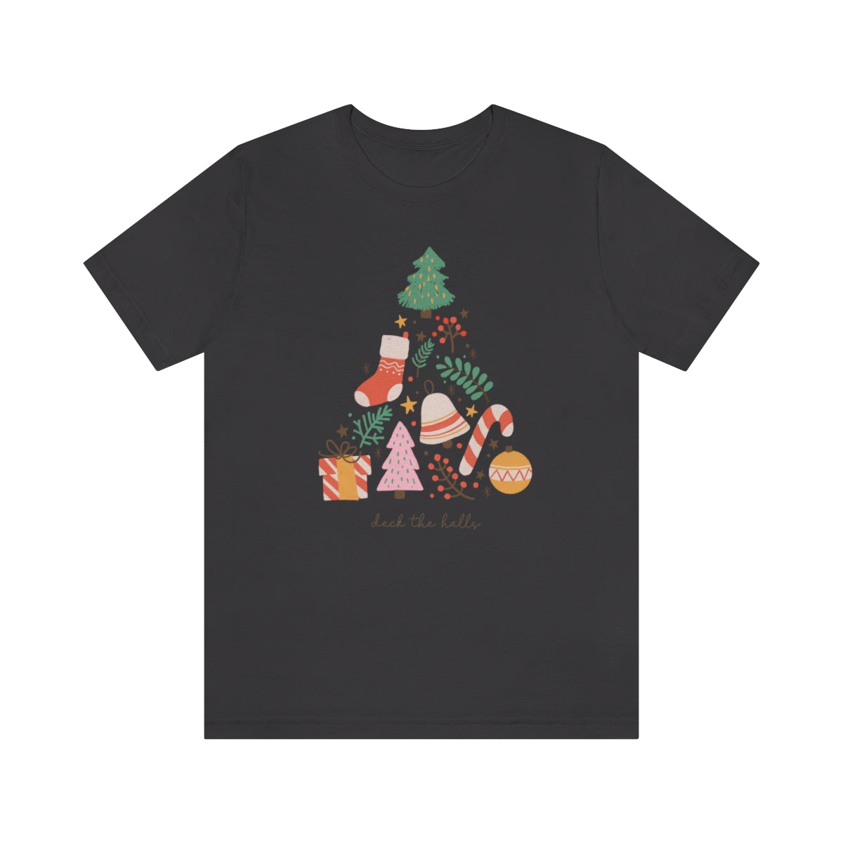 Deck the Halls Beautiful Christmas Tree Tshirt