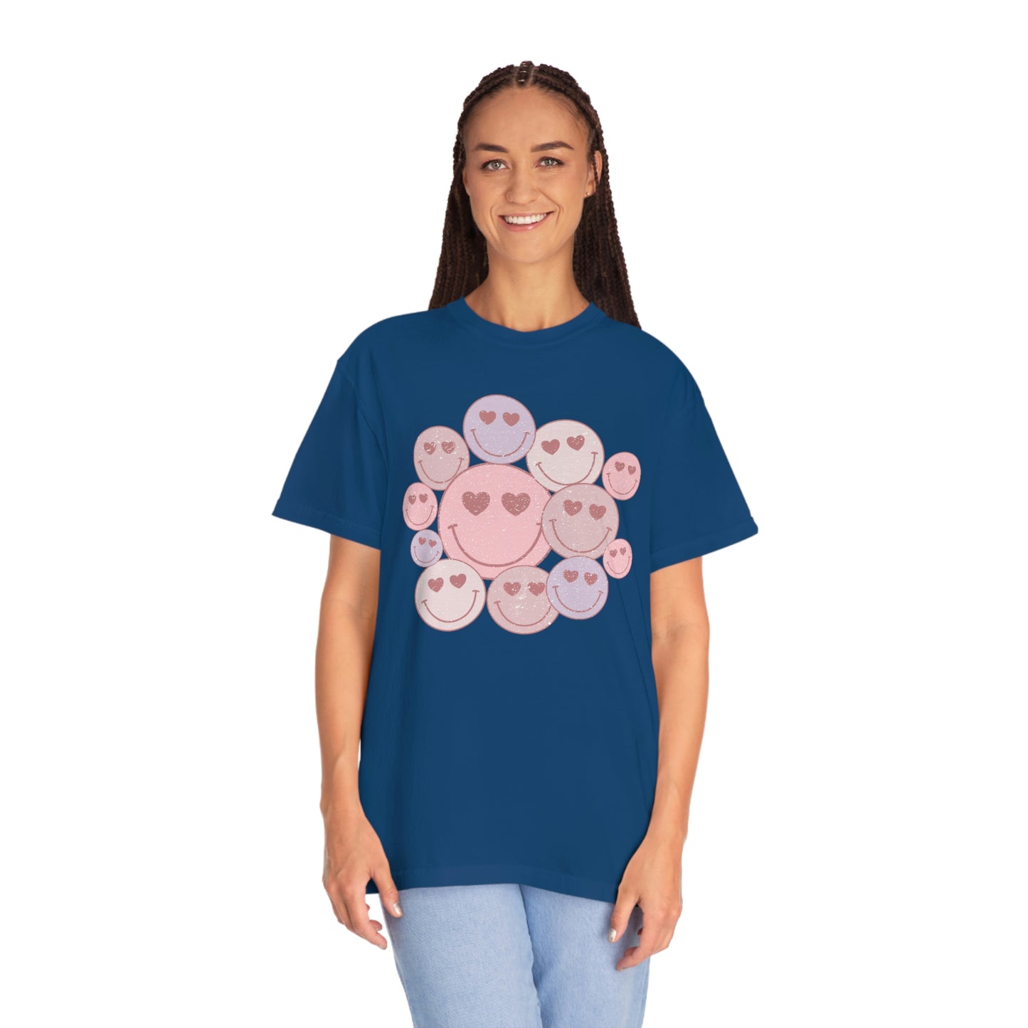 Happy Faces Heart Eyes Valentines Day Tshirt