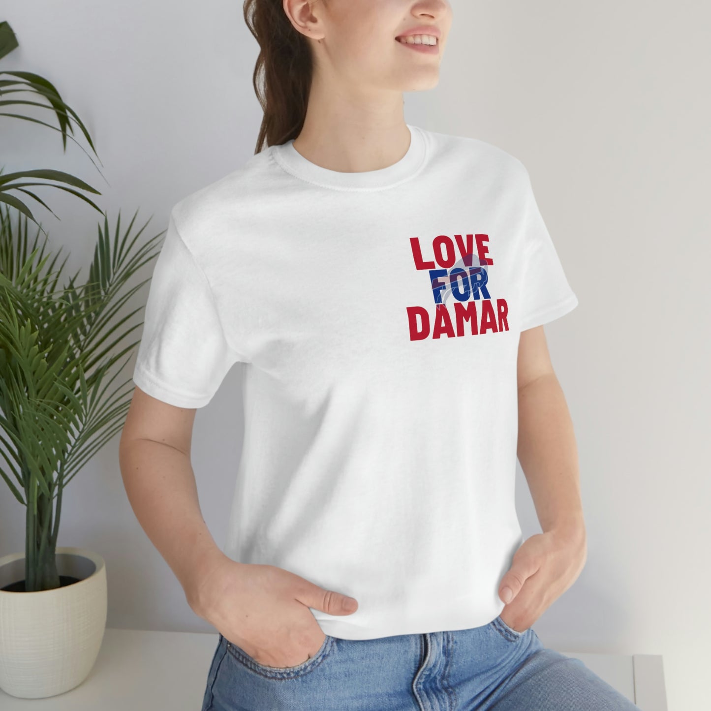 Love for Damar Hamlin Buffalo Bills Hamlin Strong Love for #3 Unisex Jersey Short Sleeve Tee