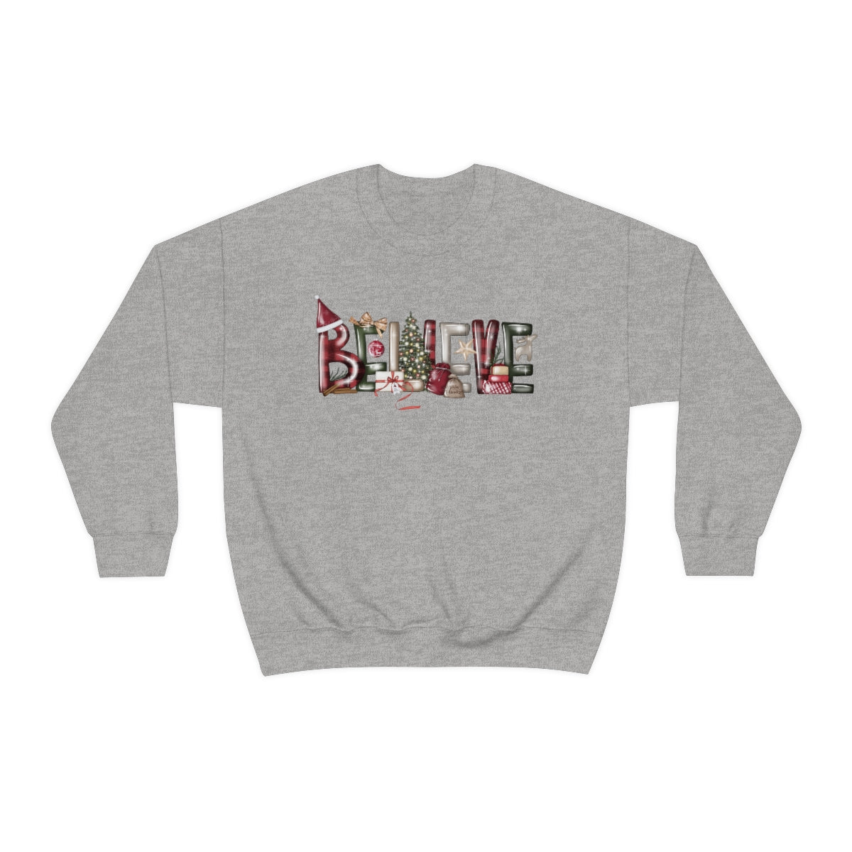 Believe Christmas Magic Xmas Holiday Sweatshirt