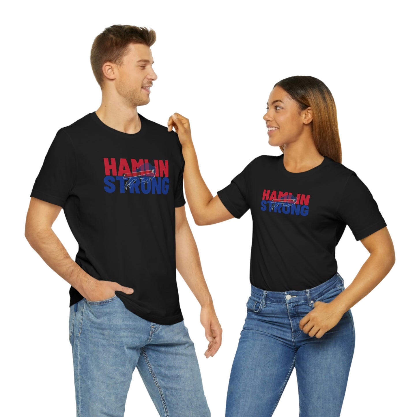 Hamlin Strong Damar Hamlin Buffalo Bills Logo #3 Unisex Jersey Short Sleeve Tee