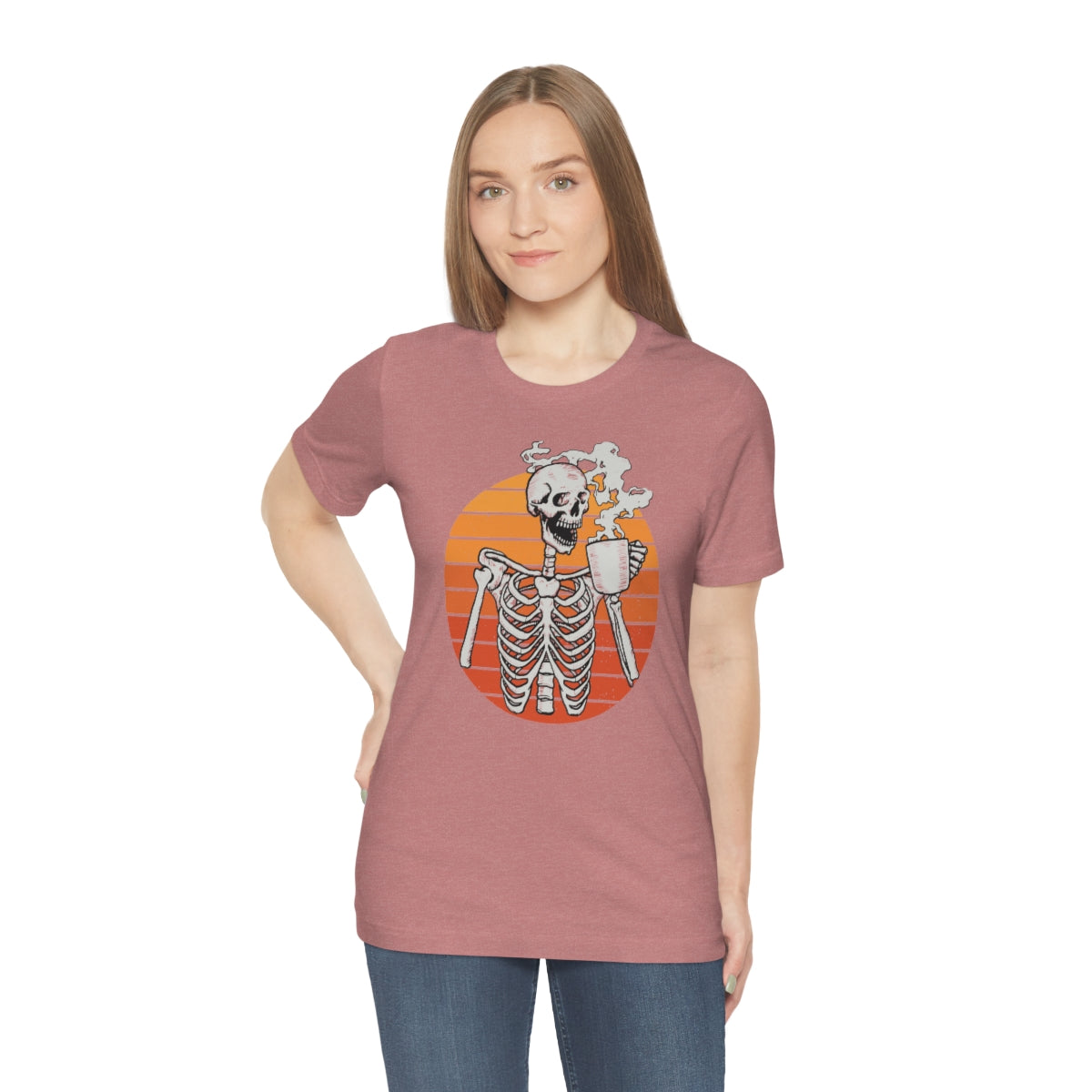 Dead Inside but Caffeinated Skeleton Halloween TShirt