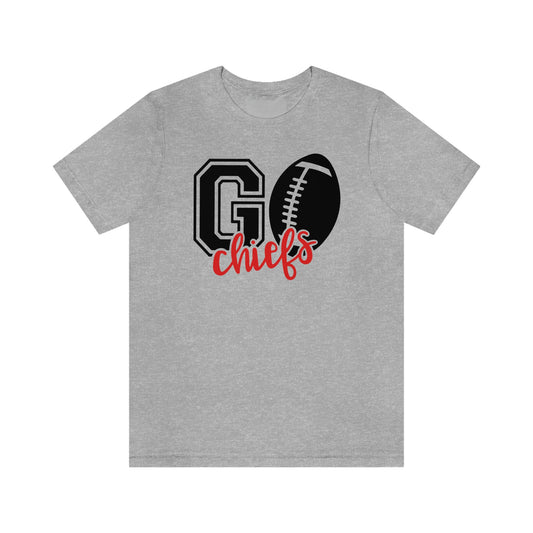 Go Chiefs Kansas Cute Chiefs Super Bowl Vibes Football Short Sleeve Tshirt