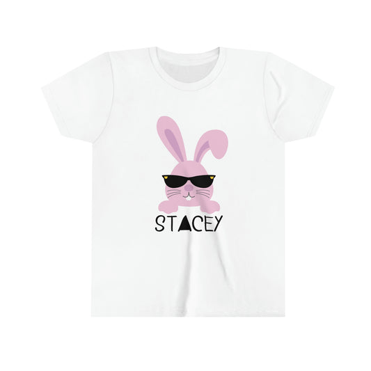 Cute Customized Personalized Girls Easter Bunny Tshirt