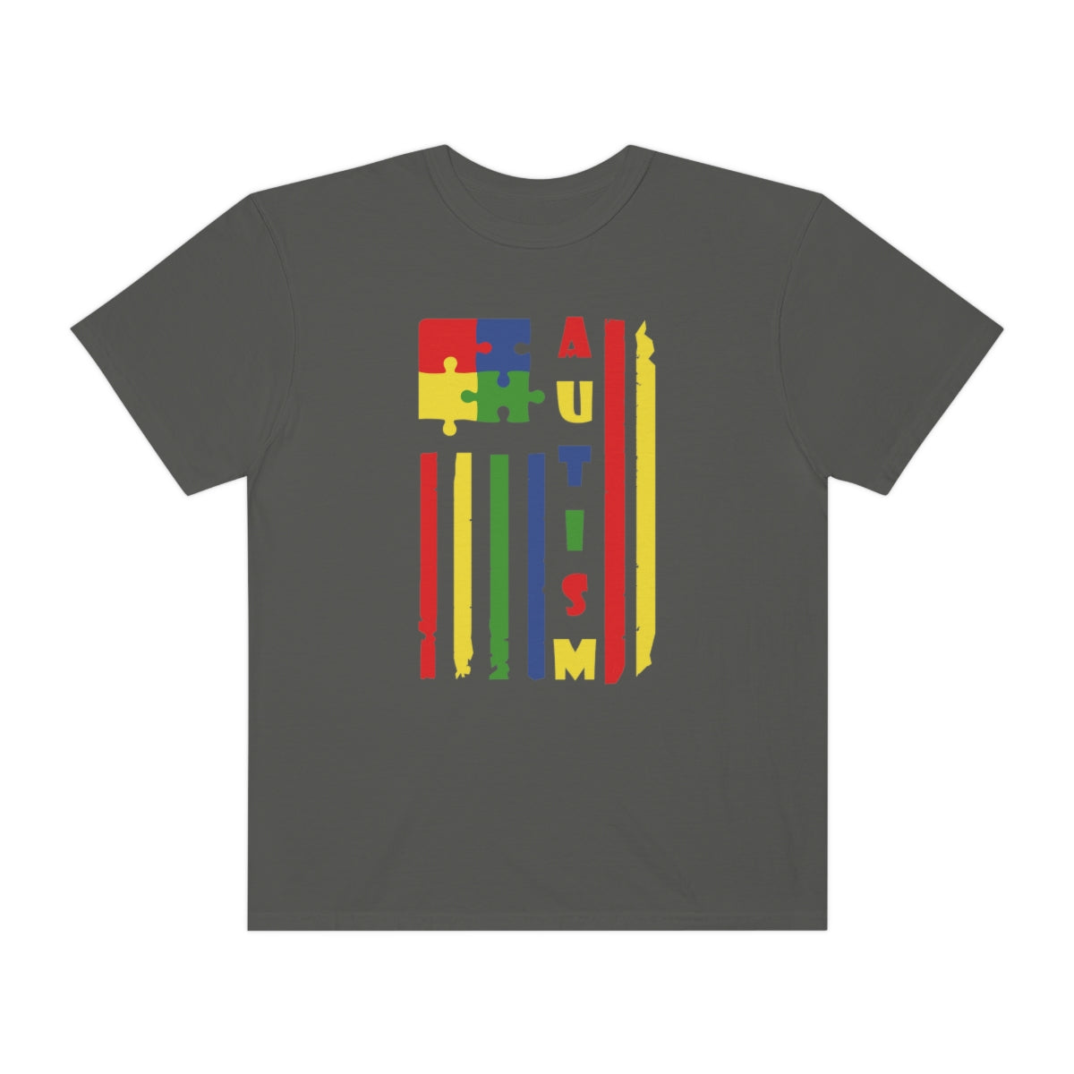 Puzzle Piece Flag Autism Awareness Tshirt