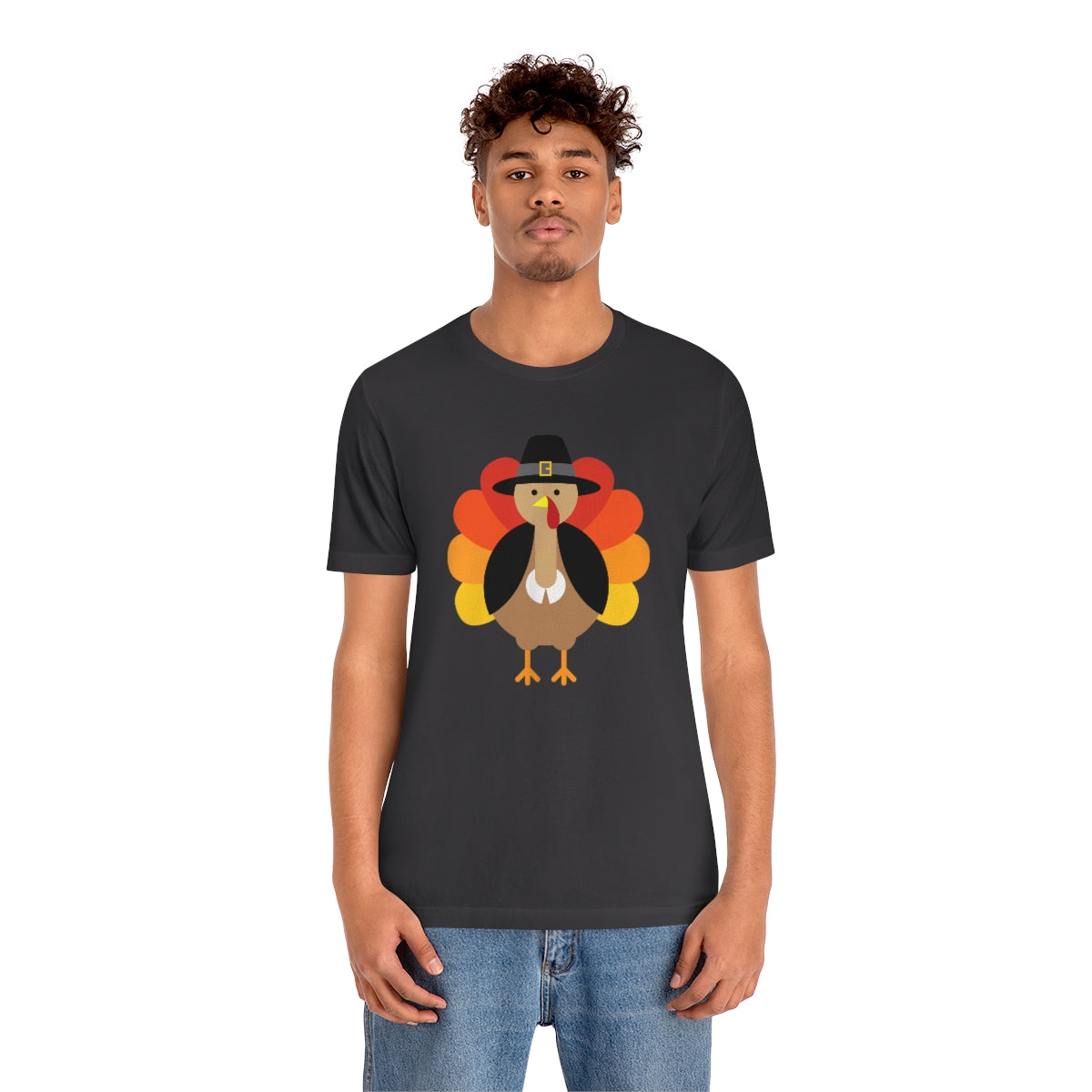 Bold Turkey Thanksgiving Tshirt Design | Thanksgiving TShirt | Thanksgiving T-Shirt | Thanksgiving Teeshirt Design on Unisex Jersey Short Sleeve Tee