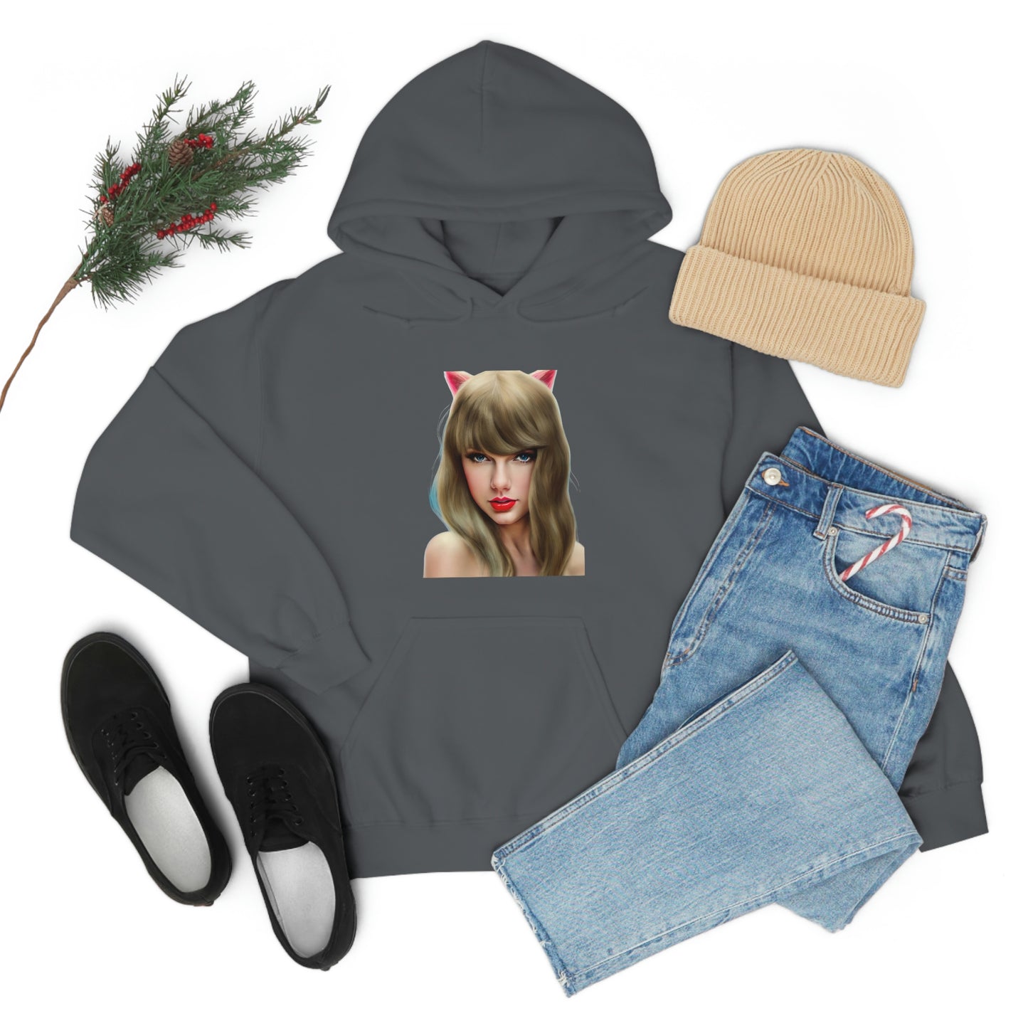 Taylor Swift Cat Ears T Swift Taylor Swift Merch Fan Swifty Gift Hooded Sweatshirt