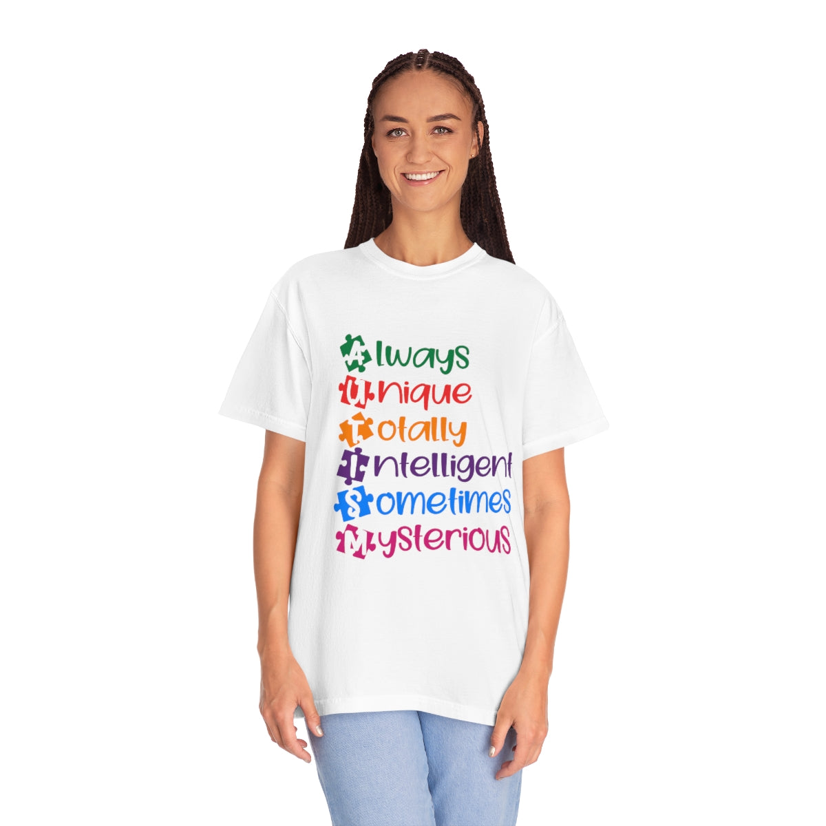 Autism Awareness Kind Words Puzzle Pieces Tshirt