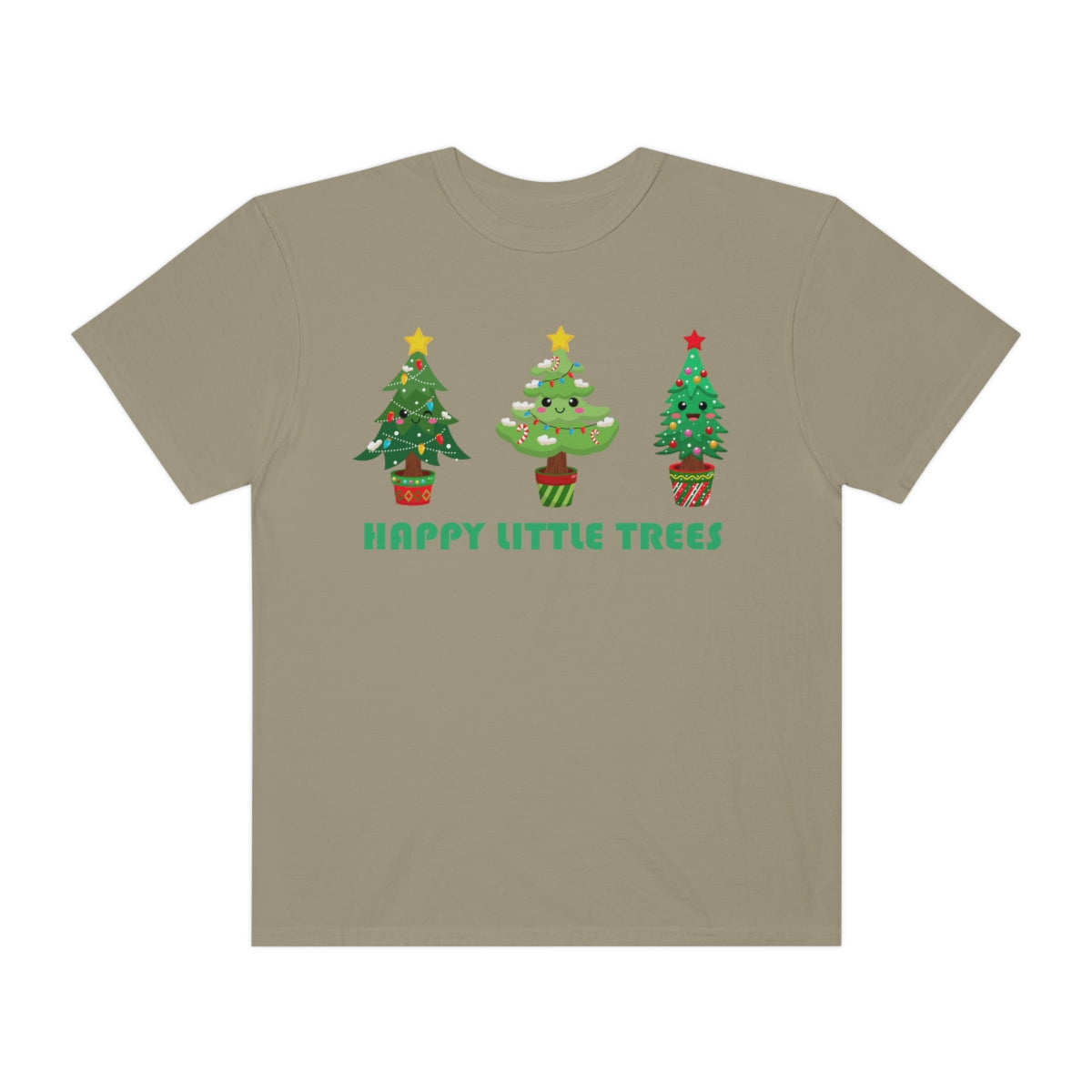 Happy Little Trees Cute Christmas Tshirt