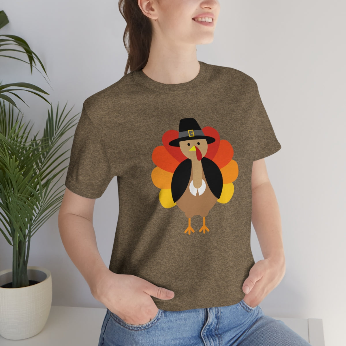 Bold Turkey Thanksgiving Tshirt Design | Thanksgiving TShirt | Thanksgiving T-Shirt | Thanksgiving Teeshirt Design on Unisex Jersey Short Sleeve Tee