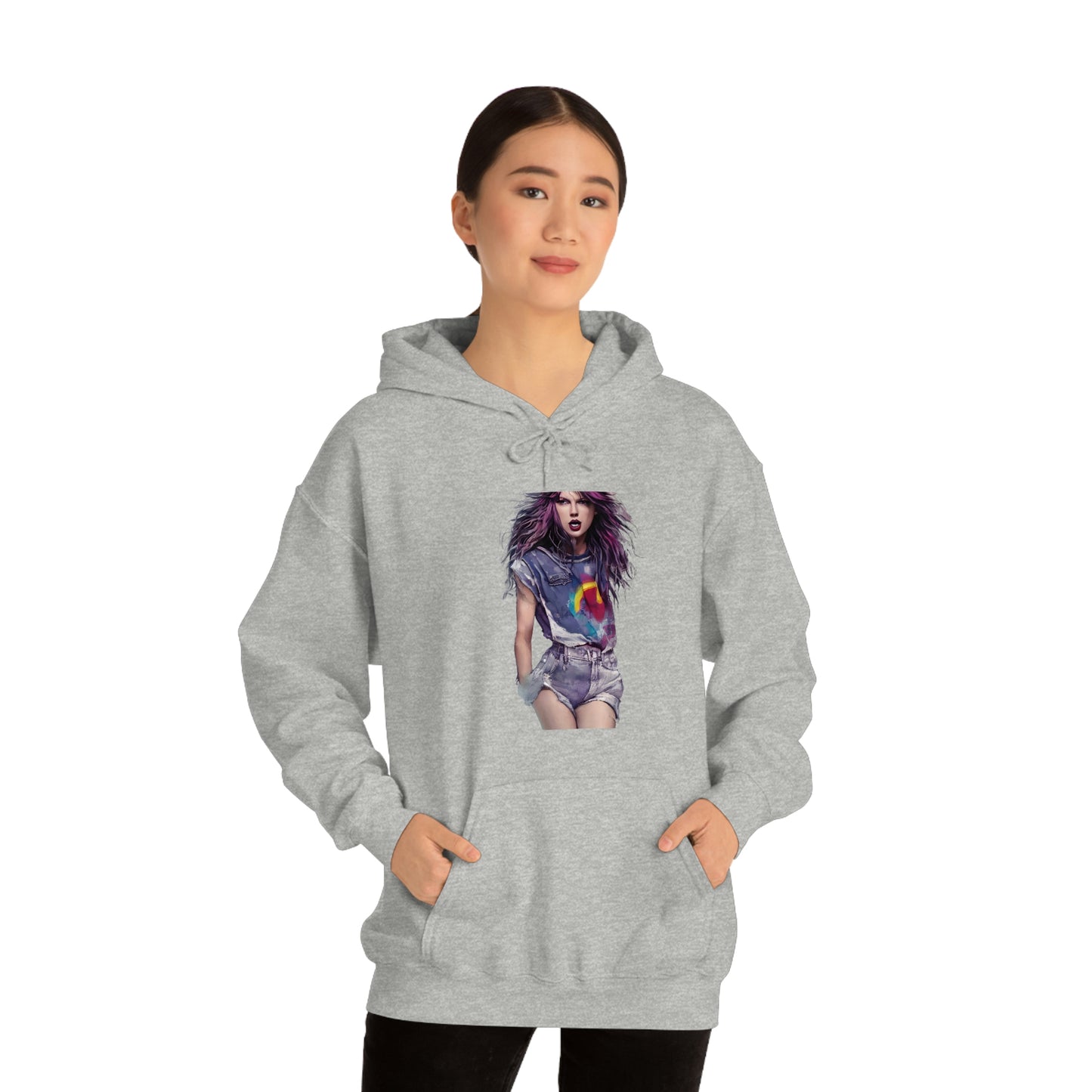 Punk Taylor Swift Rocking T Swift Taylor Swift Merch Fan Swifty Gift Hooded Sweatshirt