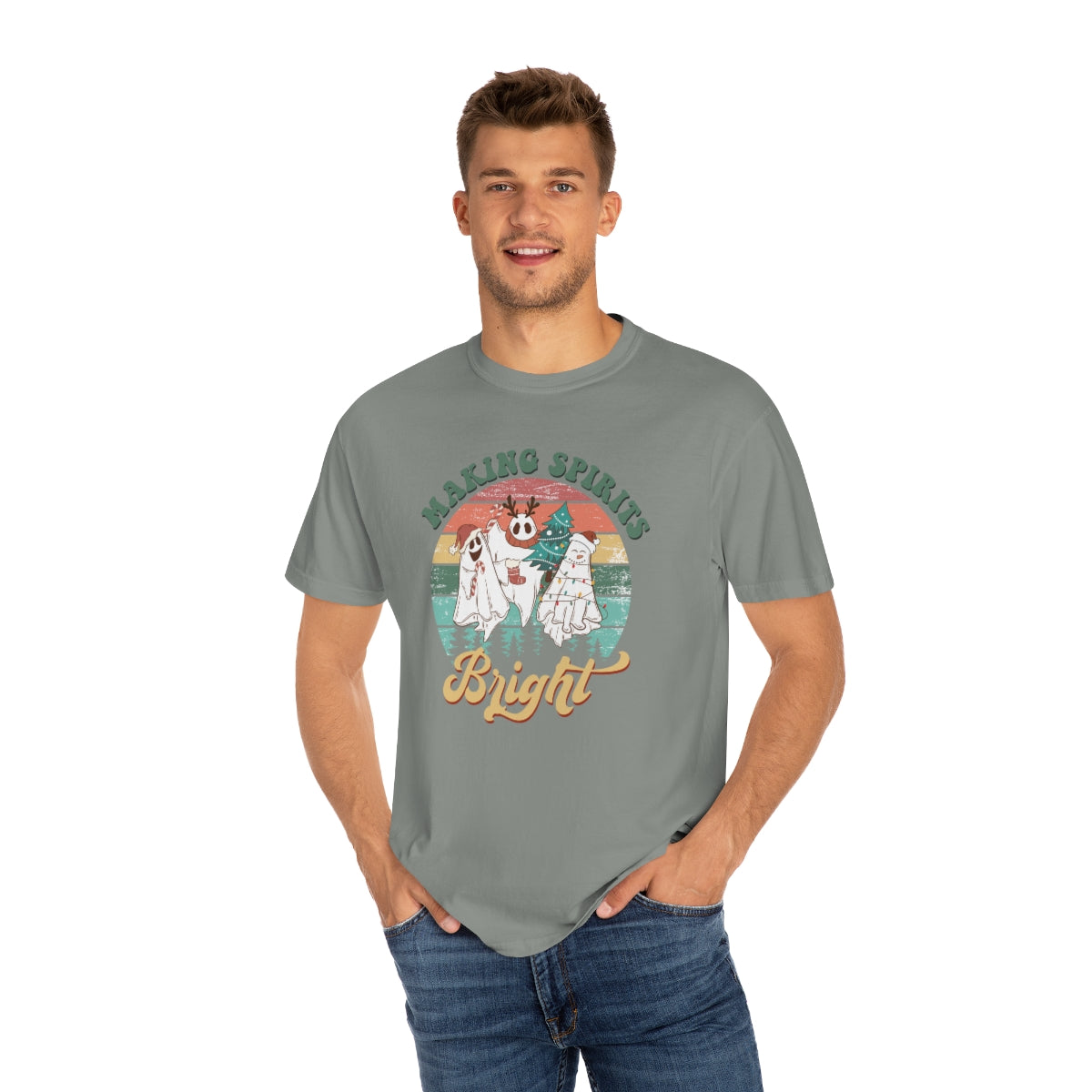 Making Spirits Bright Christmas Ghosts TeeShirt