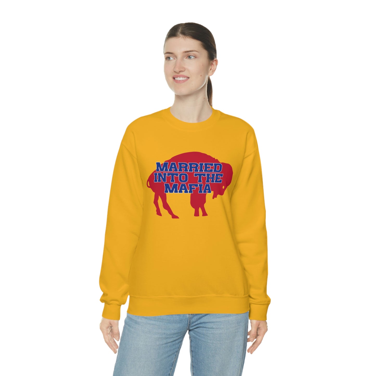 Married Into the Mafia Buffalo Bills Football Bills Mafia Crewneck Sweatshirt