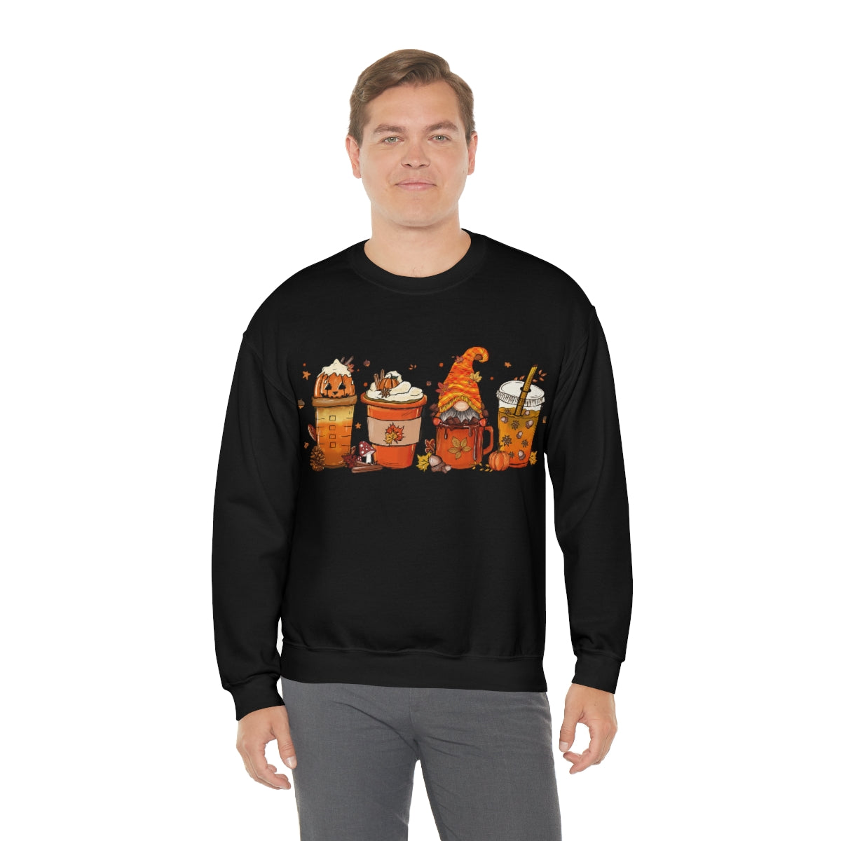 Pumpkin Spice, Coffee Sweatshirt, Fall Coffee Shirt on Unisex Heavy Blend™ Crewneck Sweatshirt