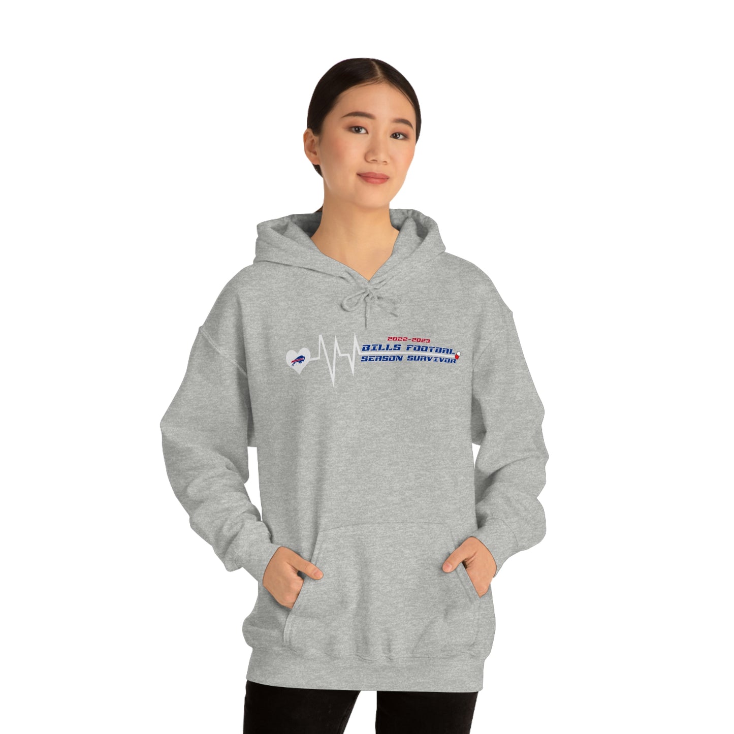 2022-2023 Buffalo Bills Football Season Survivor Bills Mafia Football Hooded Sweatshirt