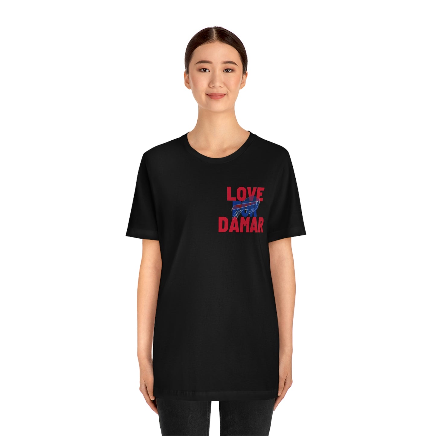 Love for Damar Hamlin Buffalo Bills Hamlin Strong Love for #3 Unisex Jersey Short Sleeve Tee