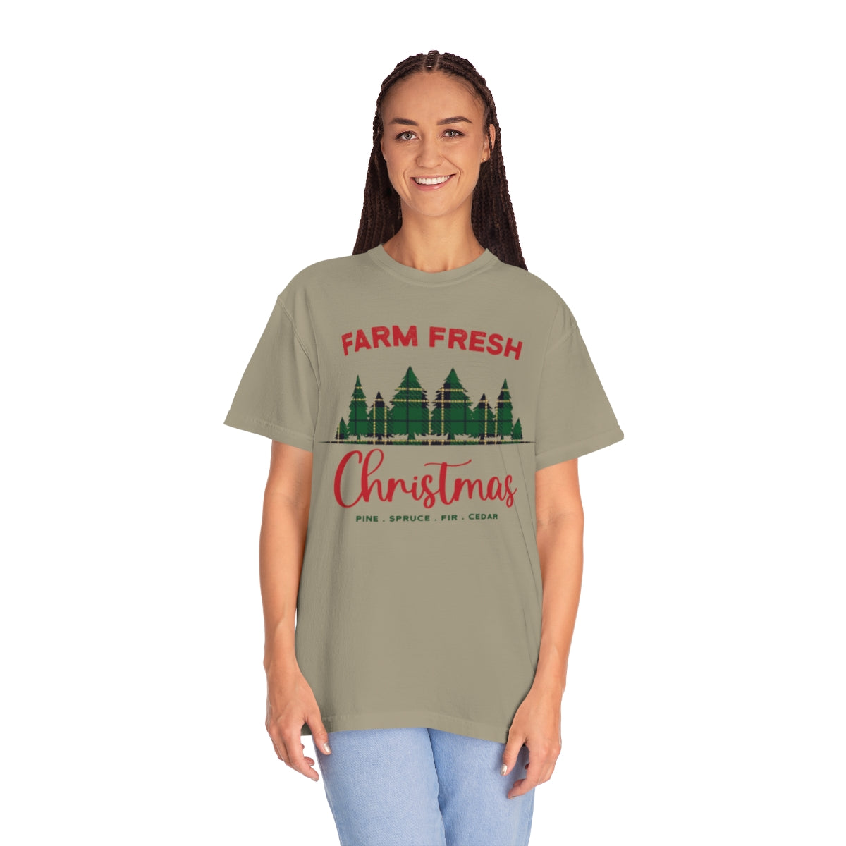 Plaid Farm Fresh Christmas Trees Tshirt