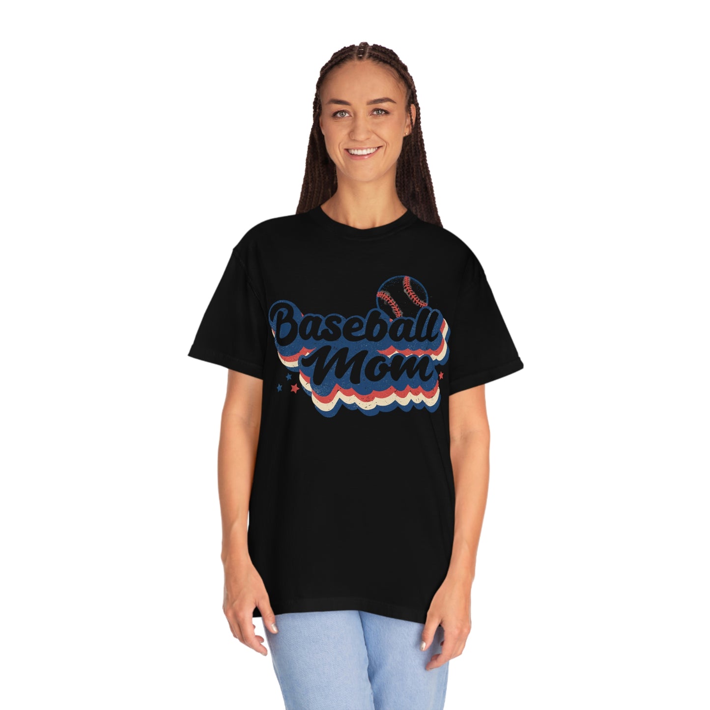 Cool Retro Style Baseball Mom Tshirt