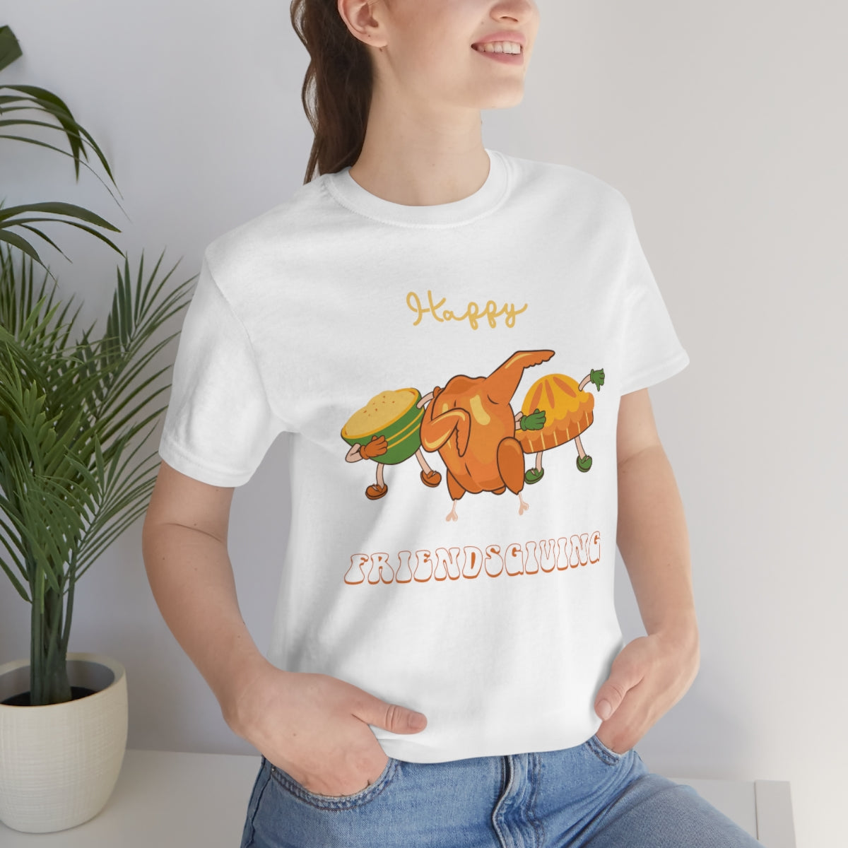 Happy Friendsgiving Thanksgiving Dinner Themed Tshirt