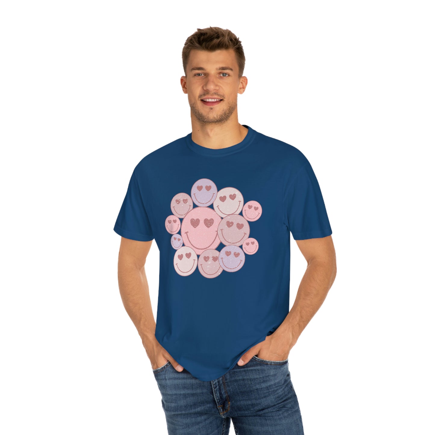 Happy Faces Heart Eyes Valentines Day Tshirt