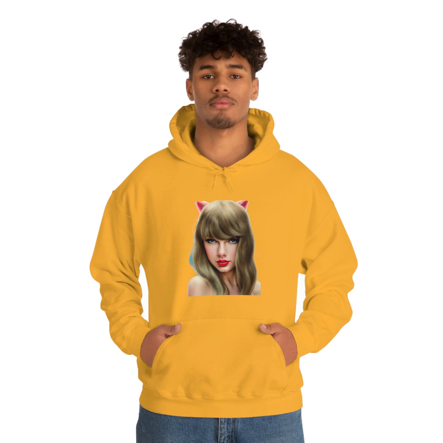 Taylor Swift Cat Ears T Swift Taylor Swift Merch Fan Swifty Gift Hooded Sweatshirt