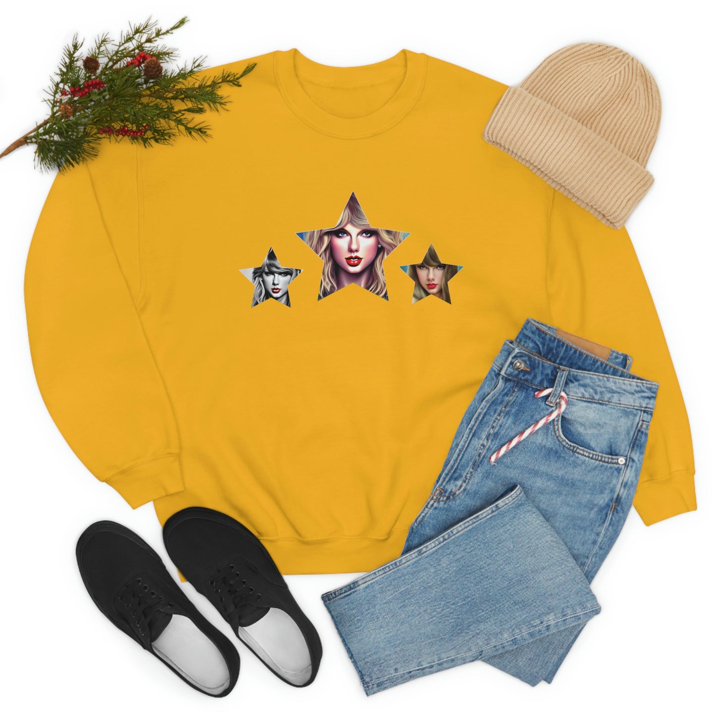 Stars Beautiful Taylor Swift T Swift Taylor Swift Merch Fan Swifty Gift Crewneck Sweatshirt