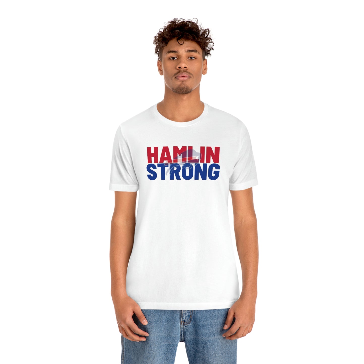 Hamlin Strong Damar Hamlin Buffalo Bills Logo #3 Unisex Jersey Short Sleeve Tee