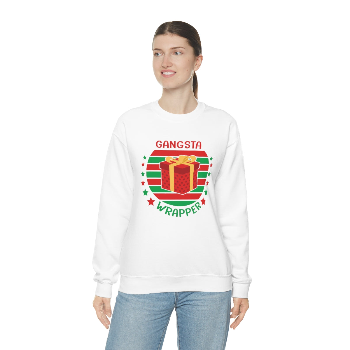 Gangsta Wrapper Cute Funny Christmas Sweatshirt