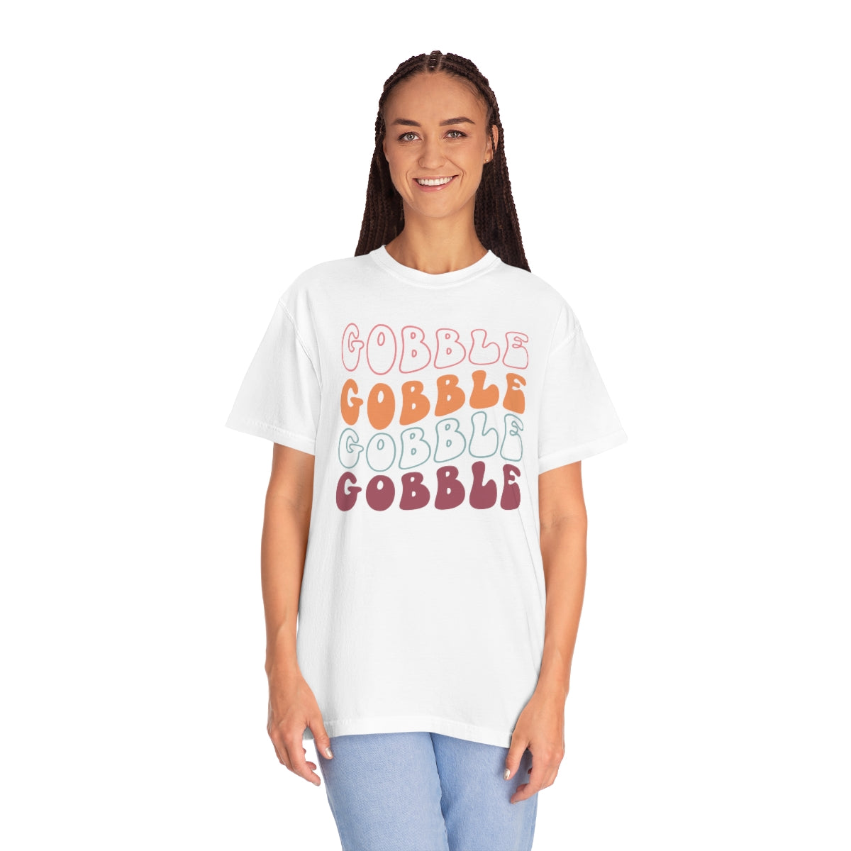 Gobble Gobble Gobble Retro Style Thanksgiving TShirt