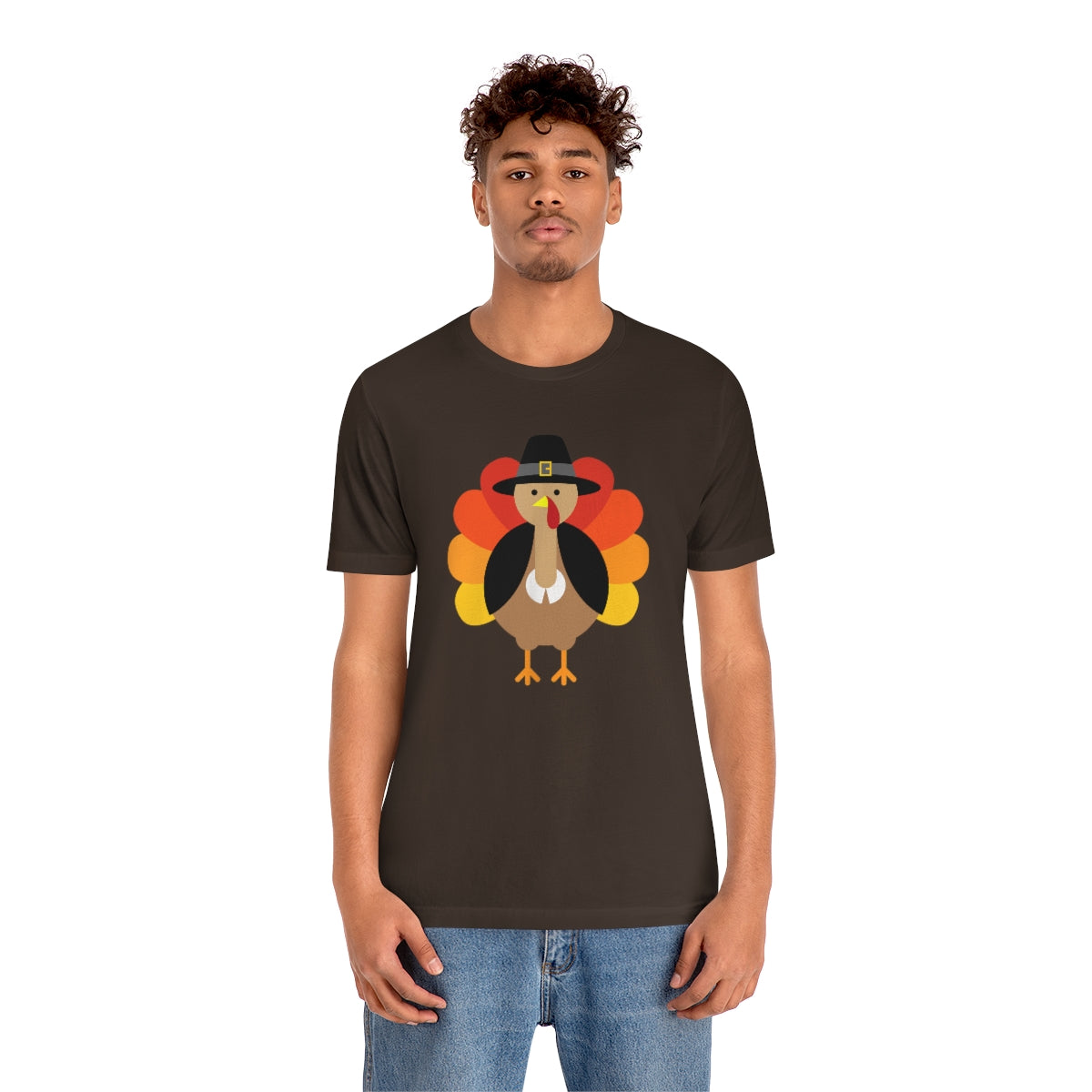 Bold Turkey Thanksgiving Tshirt Design | Thanksgiving TShirt | Thanksgiving T-Shirt | Thanksgiving Teeshirt Design on Unisex Jersey Short Sleeve Tee