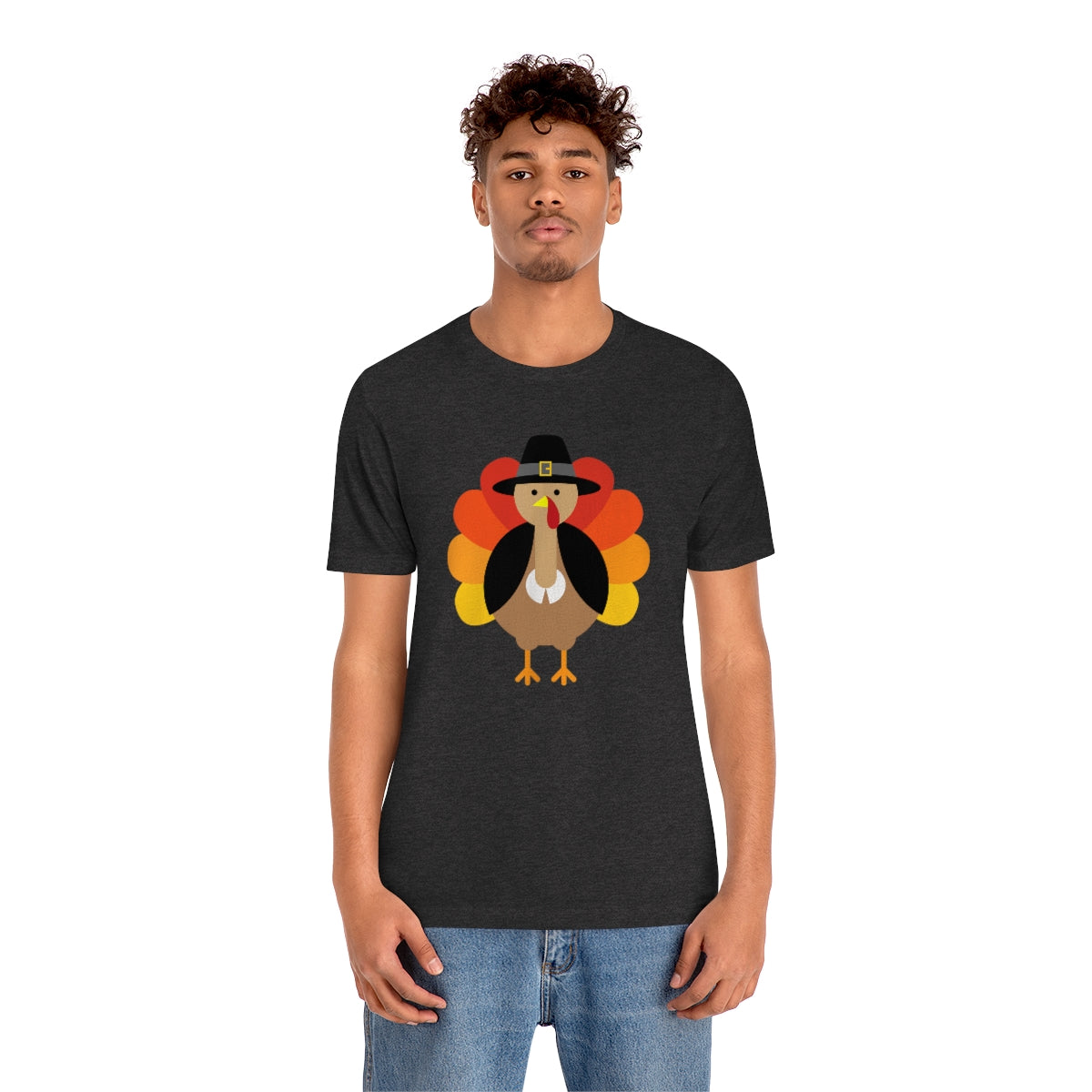 Bold Turkey Thanksgiving Tshirt Design | Thanksgiving TShirt | Thanksgiving T-Shirt | Thanksgiving Teeshirt Design on Unisex Jersey Short Sleeve Tee