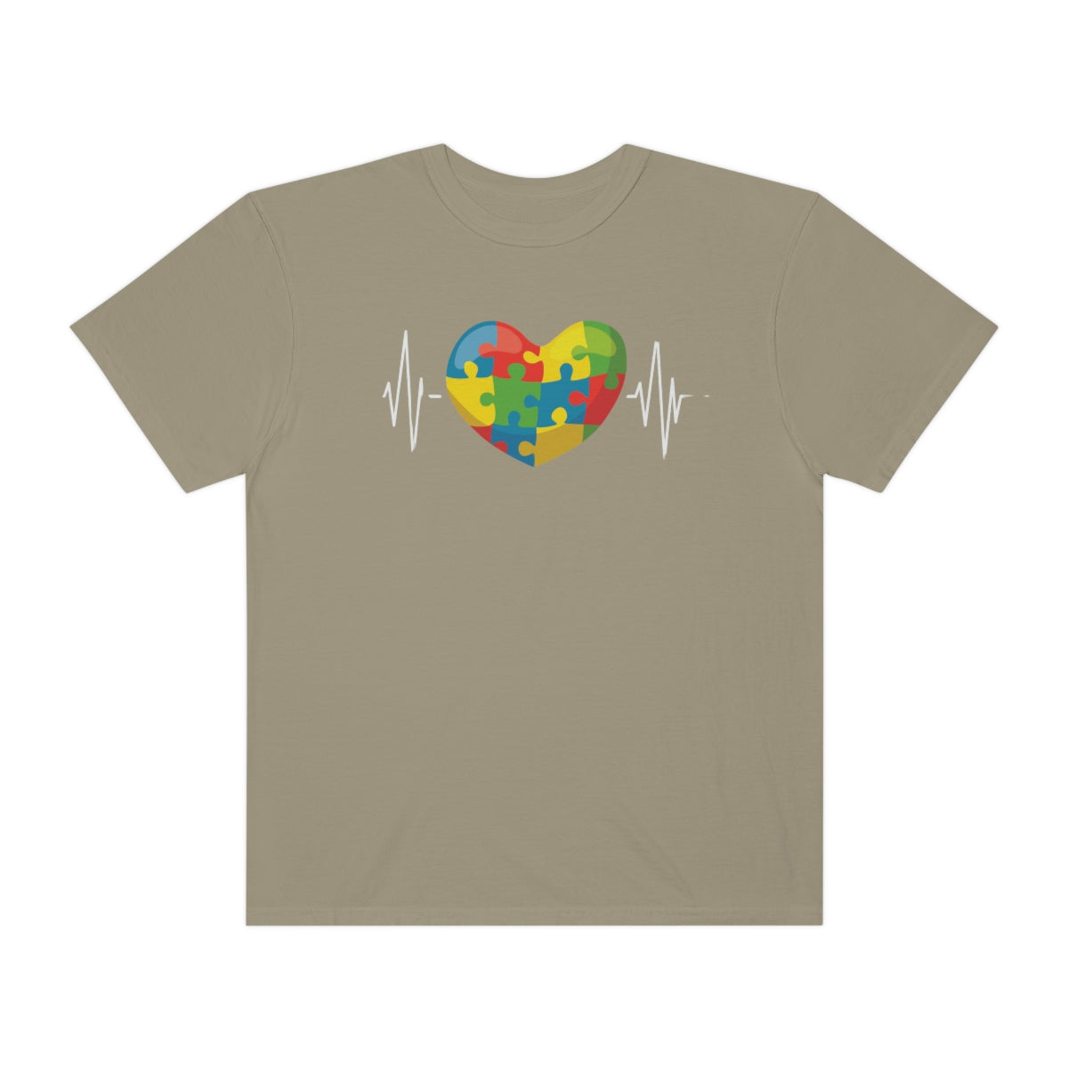 Cute Rainbow Heartbeat Autism Awareness Tshirt