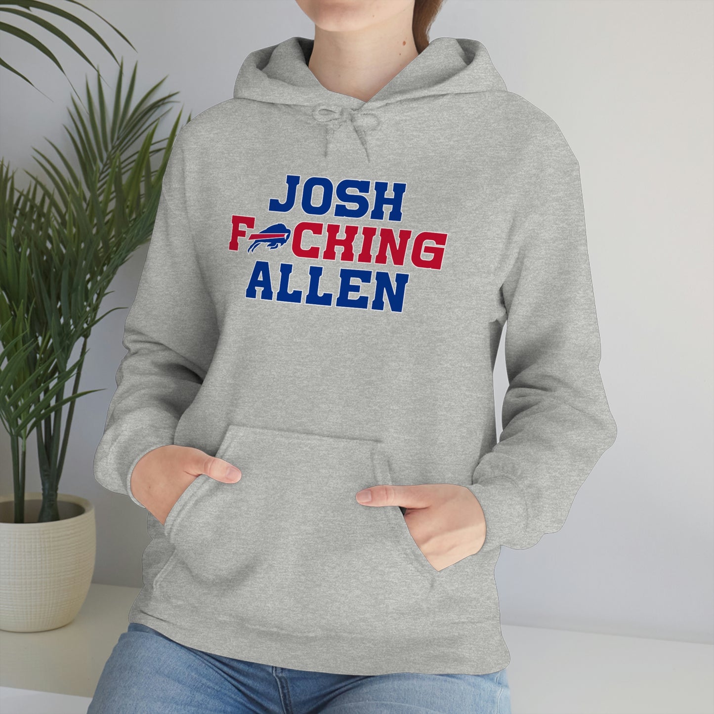 Josh Freaking Allen Bills Mafia #17 Buffalo Bills Football Hooded Sweatshirt