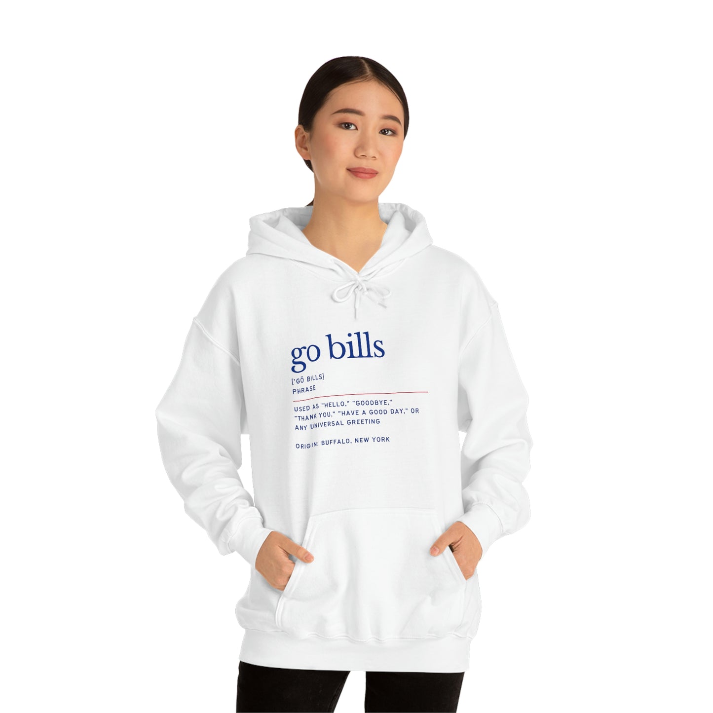 Go Bills Phonetic Spelling Definition Buffalo Bills Football Hooded Sweatshirt