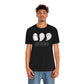 Three Ghosts Cute Happy Halloween Tshirt, Funny TShirt Design on Unisex Jersey Short Sleeve Tee